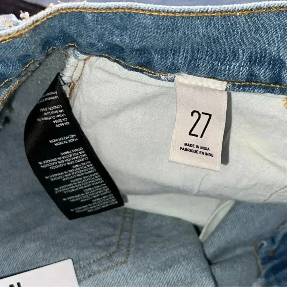 NWT $129 URBAN OUTFITTERS BDG WOMEN’S EMBROIDERED DENIM MEDI SIZE 27 - Picture 9 of 14
